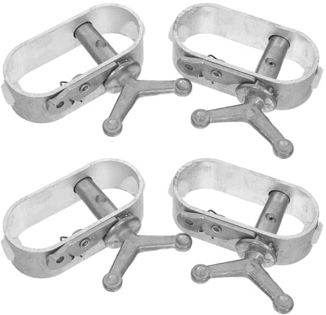 HOODANCOS 4 Pezzi Tenditori in Acciaio per Filo e Recinzione Cricchetto per Tensione Cavi Multipurpose Tensioners per Coperture Piscina e Giardino Resistenti e Anticorrosione