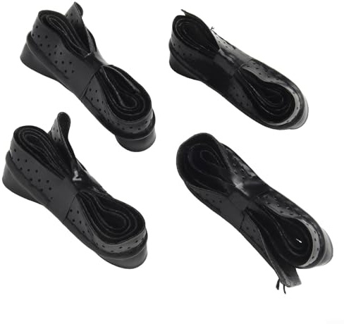 Shophubio PU-Übergriff für Schläger, perforiertes Griffband für Pickleball-Paddel und Tennisschläger, rutschfester Paddelgriff mit Stoßdämpfung, 4 Stück (schwarz)