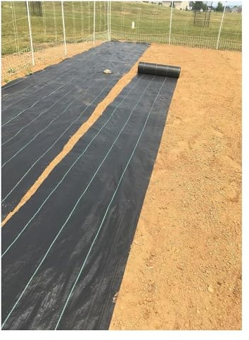 DUBTEDHOU Tela para el Control de Malas Hierbas, Tamaños múltiples del Negro de la Membrana del Control de Malas Hierbas del Paisaje del jardín(0.6mx120m/2ftx394ft)