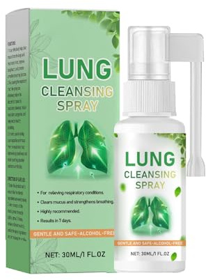 Limpieza Pulmonar Y Desintoxicación,Limpiador Pulmonar,Inhalador De Hierbas Naturales De Desintoxicación Pulmonar,Spray Respiratorio,Fórmula Natural
