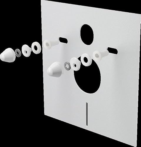 Kit d'isolation acoustique pour mur de WC et bidet avec accessoires et des cheveux blancs