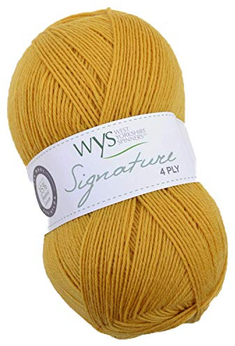'wys Calcetines Lana con aced Minilector Leicester Signature 4ply Cóctel Range Sock Yarn 240 – Color Caramelo, 100 g lana, calcetines con Blue Faced Leicester lana