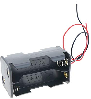 BeMatik - Porte-Piles pour 4 Piles LR6 AA 1,5 V (EN080)
