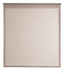 Estoralis | Robert | Estor Enrollable Diseño Moderno | Translúcido Rayas | Taupé | 150 x 195 cm (Ancho/Alto) Tamaño Tela 147 x 190 cm | Estores para Ventanas y Puertas
