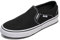 Vans Women's Wm Asher Trainers, Canvas Black White, 6 UK