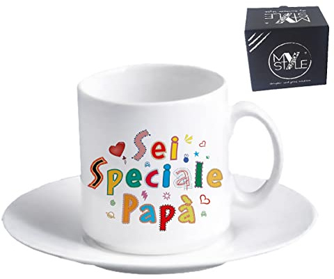 My Custom Style tazzina Espresso+piattino#papà-SpecialePapà#60x57mm