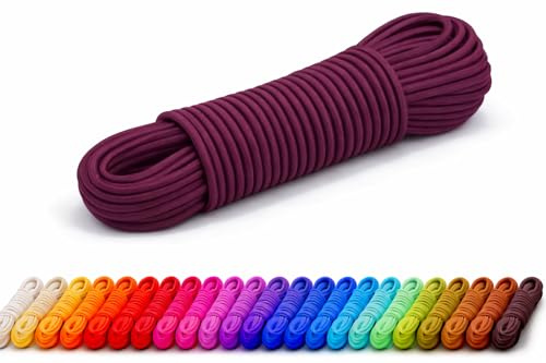 KBBB Cordón de goma redondo de 1 mm, 2 mm, 2,5 mm, 3 mm, 4 mm, 5 mm, cuerda de goma elástica, para manualidades, larga 5 m, 4 m, 3 m, 2 m, 32 colores