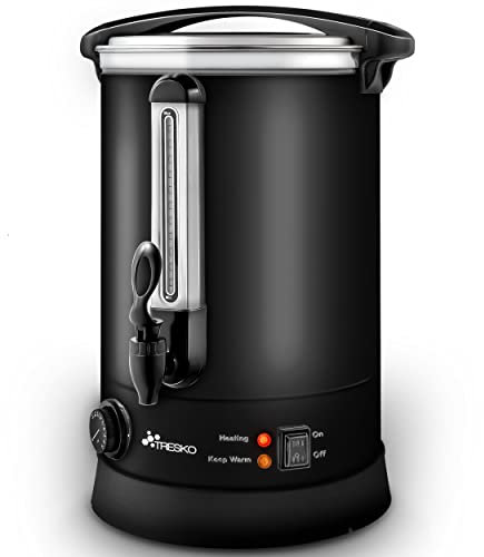 TRESKO® Bollitore per Vin Brulè 30L / 2500W Automatica da Cucina in Acciaio Inox Bollitore Vin Brulè Dispenser di Bevande Calde Distributore di Acqua Calda