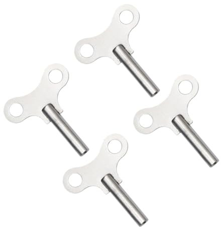 BESTonZON Uhrenschlüssel Aus Stahl 4 Stück Aufziehschlüssel Für Uhren Robust Leicht Für Uhrenreparatur Komfortabel in Anwendung