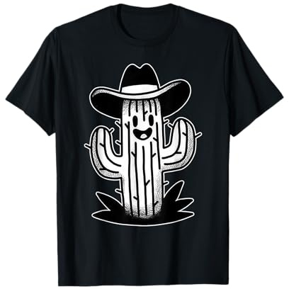 Cactus Cowboy Blackwork T-Shirt