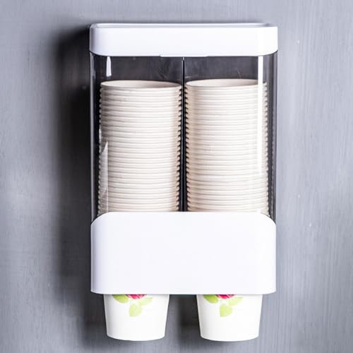 Portabicchieri Caffè Di Carta Distributori Di Bevande Tazze Da Caffè Usa e Getta Distributore Automatico Di Bevande Tazze Usa e Getta Erogatore D'acqua Plastica Appeso Al Muro,accessorio per la cucina