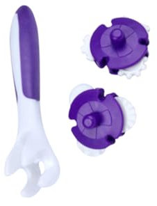 LABRIMP 3pcs Reusable Cake Roller Mold Useful Cake Baking Roller for Home Bakery Kitchen Utensil Purple and Baking Supplies