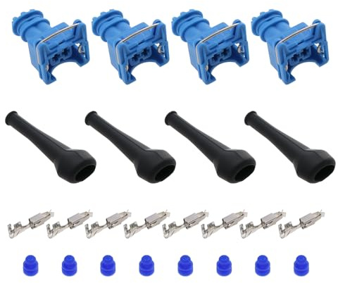 The Lord of the Tools 4X Connecteurs Automobiles à 2 Voies Connecteur de Fil étanche pour Voiture Prise avec Bornes Joints de Coffre Et de Câble Numéros de Pièces 82189-5