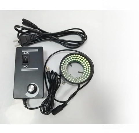 ALADDINLUX 96 LED Ring Light 35-50mm diameter UV Blue Green Yellow Red Infrared 850nm 940nm Light Source 90V-260V Suitable for Video Microscope(IR 940nm)