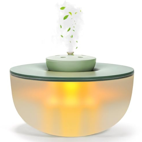 Luftbefeuchter, Humidifiers für Schlafzimmer, Silent Klein Luftbefeuchter 1.2L, Low Decibel Below 20dB, 6-Speed Adjustable Humidifier, Intelligenter Stromausfall, für Baby Raum (Grün, 1.2L)