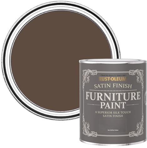 Rust-Oleum Furniture Paint in Satin Finish - Coffee Bean 750ml