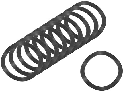 QUARKZMAN 50Pcs Arandela Resorte 1.54x1.18x0.02 (ODxIDxT) (Negro) | Ondulado, Arandela Curva Hierro Para Tornillo, Arandelas Onduladas Para Maquinaria
