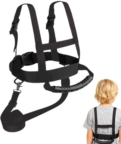 Kids Ski Harness - Adjustable Snow Safety Leash for Learning Control | Nylon Webbing with Retractable Tether System, Anti Fall Training Support, Beginner Riding Aid for Child Boys Girls Family Slopes