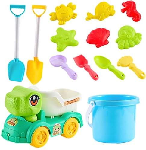 Kid Beach Toys - Sandbox Building Kit With Molds, Bucket & Shovels | Sandbox Toys for Kids - for Home New Year School Nursery Backyard Yard Girls Children Teens Adult