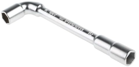 Facom 75.10 Cles A Pipe 6X6 Pans 10Mm | Clé à pipe débouchée OGV 6 pans x 6 pans Facom - Dimensions 10 mm