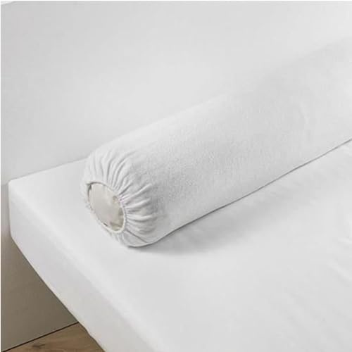 Déco-de-maison Housse protège traversin (traversin 90 cm) - 100% coton - France