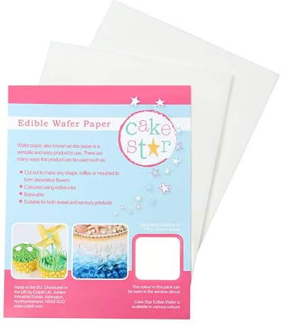 Cake Star Edible Wafer Rice Paper - White