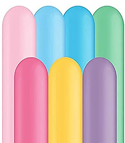Folat - Palloncini Modellabili 260q vari colori Pastello - 100 pezzi