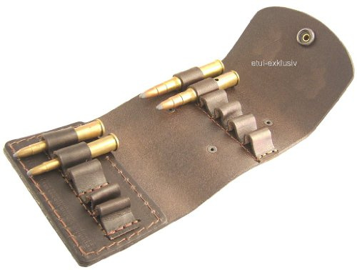 Etui-Shop Patronenetui 6 große, 5 kleine Kugeln, 100113.10Z - Rindleder, Braun