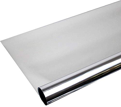 Rapid Teck® 8,19€/m² 300 x 61 cm Spiegelfolie Kratzfest Sonnenschutzfolie UV Schutz Sichtschutzfolie 99% UV-Schutz selbstklebend