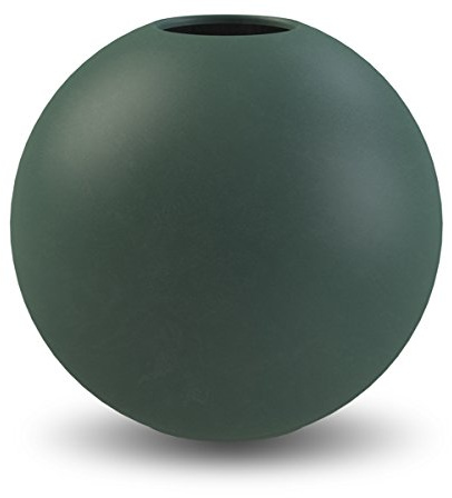 Cooee Vaso di design a sfera, 20 cm, verde scuro
