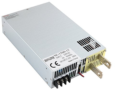SE-1500-15 15V Adjustable Switching Power Supply 15V 1500W DC 0-15V 15V 100A Power Supply AC-DC High Power PSU 0-5V Analog Signal Control