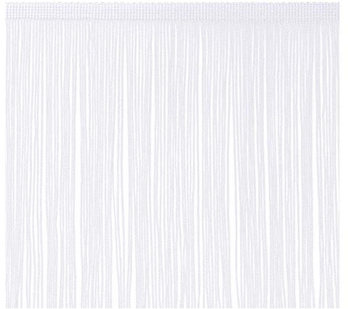 Fringe Trim Quaste 20 cm breit 2 Meter lang für Kleidung Accessoires Latin Hochzeitskleid DIY Dekoration (Weiß)