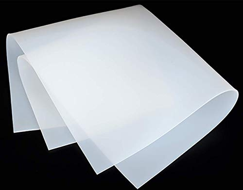 TEN-HIGH Silicone Plaque de qualité Alimentaire Carrée, Joint en Silicone résistant à haute Température tapis de réparation tampon de travail pour soudure, 500mm x 500mm Epaisseur 1mm