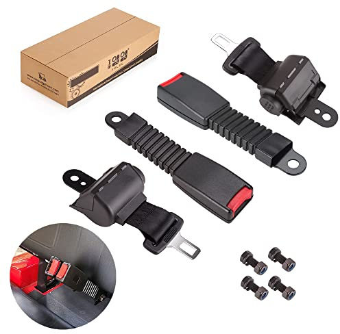 10L0L 106,7 cm Golfwagen-Sicherheitsgurt-Set mit Halterung, 88,9 x 17,5 cm, universal, passend für 2 Passagiere, EZGO TXT Yamaha Club Car DS Precedent