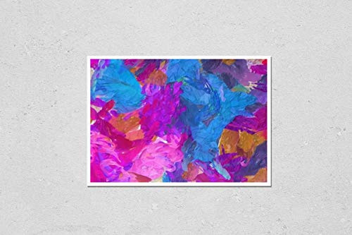 Poster Reproduction of Modern abstraction painting. Wall art decor for prints on canvas or paper. Pattern for original creative design. Template for create artistic artworks Variation Number 4