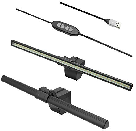 Hoypeyfiy Computer Monitor Lamp,40cm Monitor Light Bar E-Reading Led Task Lamp,No Screen Glare for Eye Caring with 9 Dimmiming Ajustment Space Saving Home Office Lighting