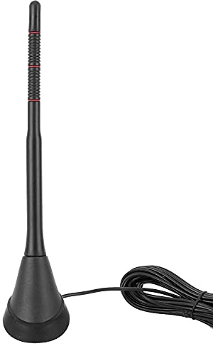 Akozon Antenne Dab + FM amplifiée Active pour Voiture Antenne Radio montée sur Le Toit supérieur Numérique étanche Universel 12 V