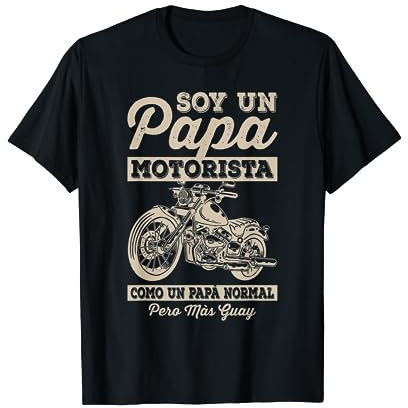Motociclista Regalo Original Papà Motero Hombre Camiseta