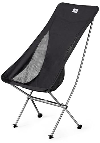 Naturehike Campingstuhl Tragbarer Faltstuhl Ultraleichter Klappstuhl mit Tragtasche,Leichtgewichtiger Angelstuhl Schnell Demontage und Montage,zum Camping Picknic Outdoor