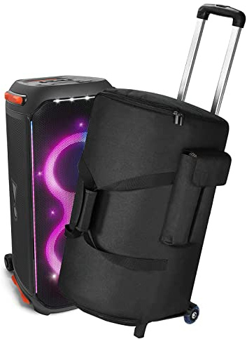 Hzycwgone Valigetta Trolley Custodia per JBL Partybox 110/Club 120 Speaker | Copertura Protettiva da Trasporto Borsa da Viaggio Accessori Cover per Sony SRS-XP500/XV500, Nero, per Casa, Esterni e Viaggi