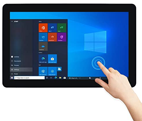 TouchWo 23.8 inch Touch Screen All-in-One PC Monitor, Intel i7, 8GB RAM, 256G SSD, 16:9 FHD 1080P, Windows 10, Smart Board for Classroom, Meeting & Game, USB, VGA & HD-MI Monitor