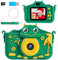 POSO Macchina Fotografica Bambini con 32 GB Scheda, 2.0 Pollici Fotocamera Digitale Bambini,1080P HD Selfie Videocamera, Dinosauro Regalo Giocattolo di Compleanno per Ragazzi 3-10 Anni