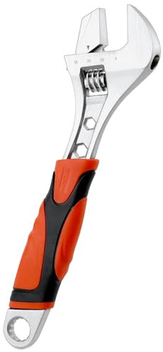 QWORK® 3 in 1 Chiave regolabile con Impugnatura Morbida, Chiave di Apertura da 30 mm, Chiave in Acciaio al Vanadio