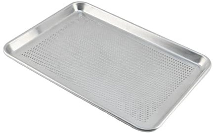 LOVIVER Plaque à Pâtisserie Perforée, Plaque de Four en Aluminium, Poêle à Pizza pour Four, Plateau de Boulangerie pour Dessert de Cuisine, 60x40cm