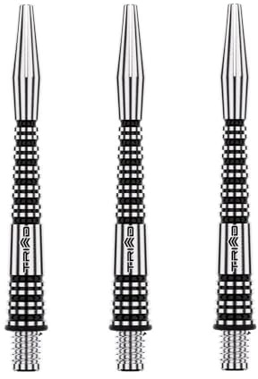 WINMAU Dart Shaft - Triad RX Aluminium Dart Stems - 1 Set pro Packung (insgesamt 3 Dart-Schäfte) - Professionelles Dartzubehör - Schwarze Intermediate Schäfte