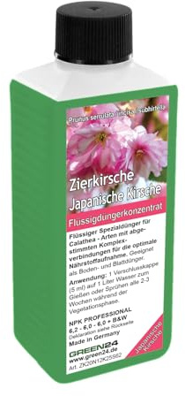 Zierkirsche-Dünger - Flüssigdünger für japanische Kirsche (Prunus serrulata, Prunus incisa, Prunus subhirtella) 250ml