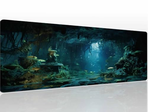 Tappetino Mouse Sky 1400x800x4 mm Tappetino Gaming Mousepad xxl Tappetino Scrivania Grande Base in Gomma Antiscivolo Copri Scrivania Tappetino da Gaming con Bordi Cuciti Tappetino pc Tastiera A1195
