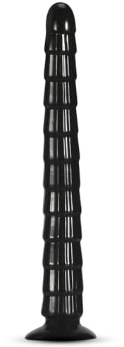 290mm XXL Large Plug Anal Godemichets,Dildo en Forme de Bambou,Gros Ventouse Plug Anale,Extenseur XXL,Plugs Anals Plug Femme Débutante (Noir, S)