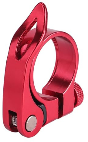 DOUDINGMAO Schnellspannende Fahrradsattelstützenklemme, Fahrradsättel, Sattelklemmen, Aluminiumlegierung, 34,9 mm, Sattelrohr-Clip, Fahrradteil, Schnellspanner, Fahrrad-Sattelstützenklemme