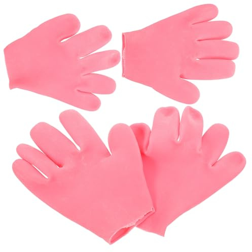 Gatuida 2 Guantes Hidratantes de Silicona para Manos Secas de Guantes de Noche para Hidratación y Reparación de Dañada